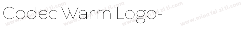 Codec Warm Logo字体转换